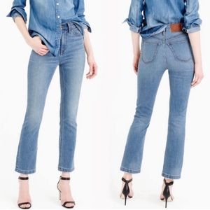 NWT J. Crew Demi-Boot Crop Jean in Indigo Jones Wash